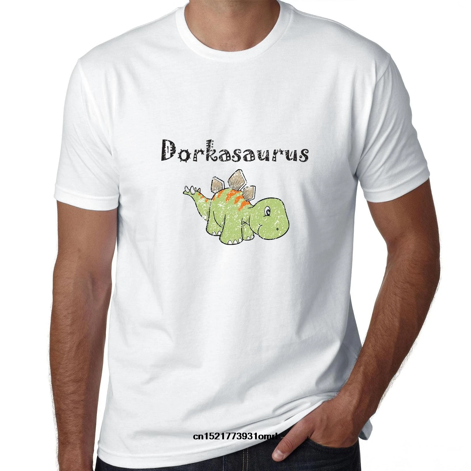 Мужская футболка научная техника Nerd Dorkasaurus забавная новинка wo men | одежда