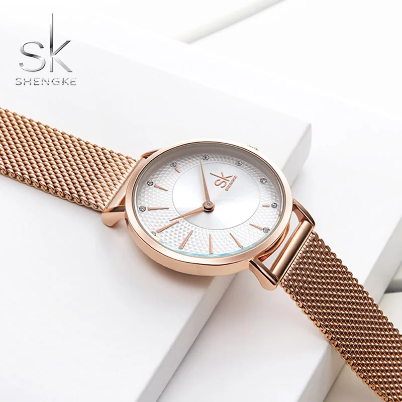 

SK Romantic Rose Gold Women Watches Luxury 2019 Ladies Wrist Watch Fashion Casual Women Watch Montre Femme Relogio Feminino