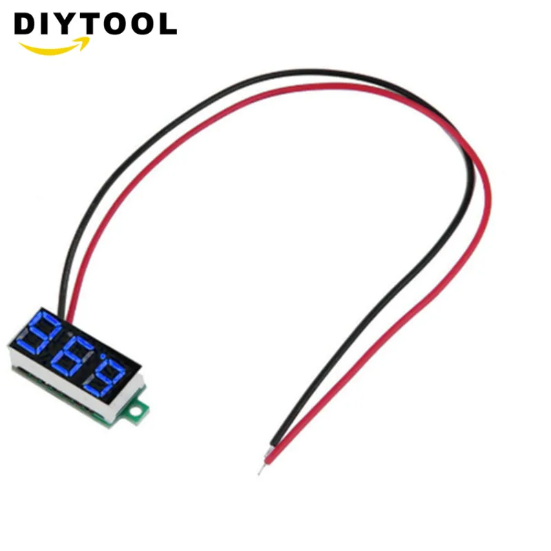 0,36 дюймов Мини ЖК-дисплей Вольтметр Амперметр voltimetro amperimet Цифровой DC 3-30 в СВЕТОДИОДНЫЙ Мини цифровой вольтметр Амперметр