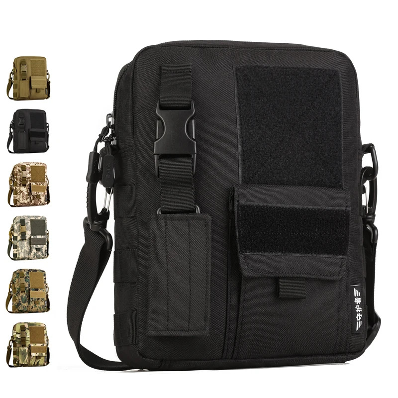 

Men Vertical Outdoor Commuter Bag Waterproof Tactical Messenger Bag Waterproof Shoulder Military Bag Extend Molle System K316