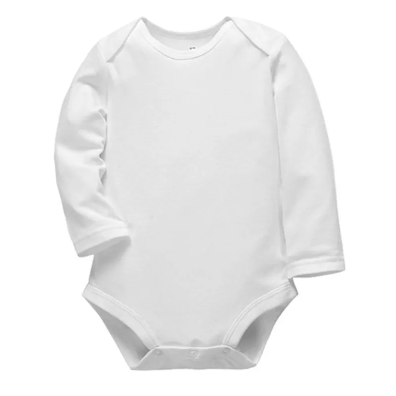 A006 OEM wholesale baby bodysuits blank white 100 cotton onesies