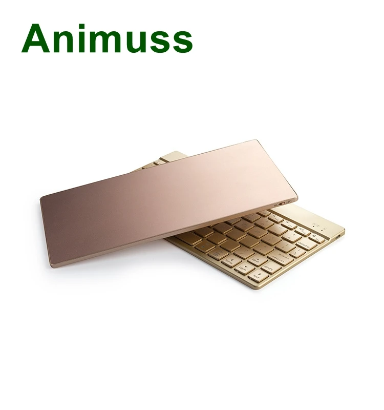 Animuss China factory sale aluminum wireless bluetooth keyboard for IOS for Android for Windows Animuss China factory sale aluminum wireless bluetooth keyboard for IOS for Android for Windows