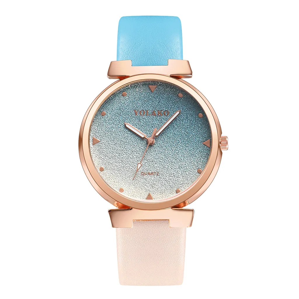 

Female Watches Top Brand Luxury YOLAKO Women's Casual Quartz Leather Band New Strap Analog Wrist Watch Relogio Feminino