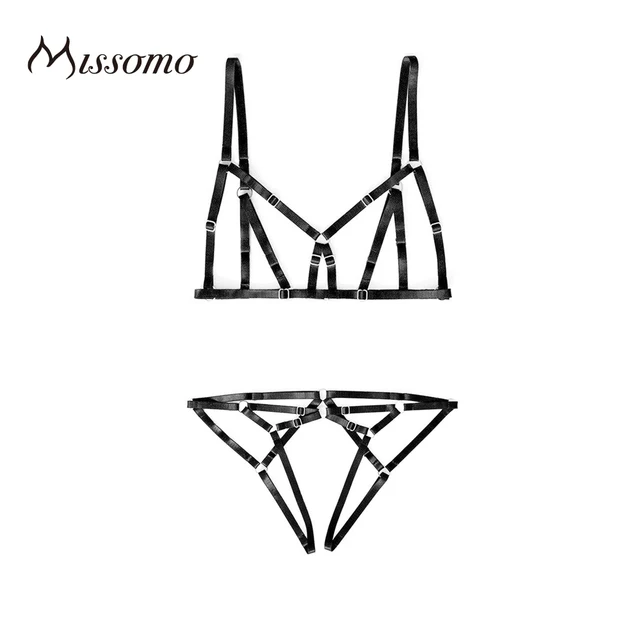 Missomo 2017 новые моды для женщин черный сексуальный push up cross назад регулируемый ремешок bralette underwear мягкие трусики нижнее белье наборы