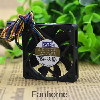

For New AVC DS05010B12H 5010 12V 0.22A Double Ball Fan 4 Line Temperature Control Fan
