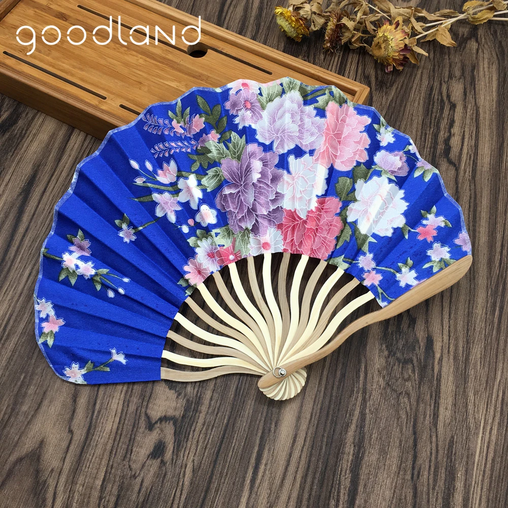 30 шт. японский Карманный вентилятор Цветы Ткань складной ручной вентилятор с подарочными сумками Подарки для женщин девочек