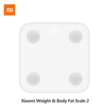 Оригинальные Xiaomi mi умные весы, 2 весы для ванной, BMR тест, скрытый светодиодный дисплей, умный дом, mi Fit, управление приложением