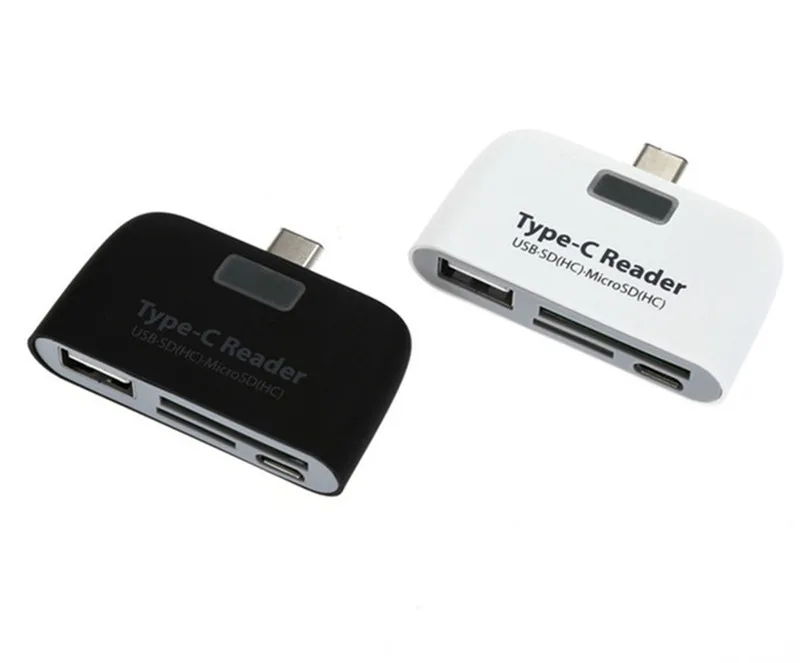 5 в 1 USB C type-C концентратор USB 3,0 комбинированный концентратор с type C USB-C считыватель карт для зарядки MacBook Air Pro 100 шт