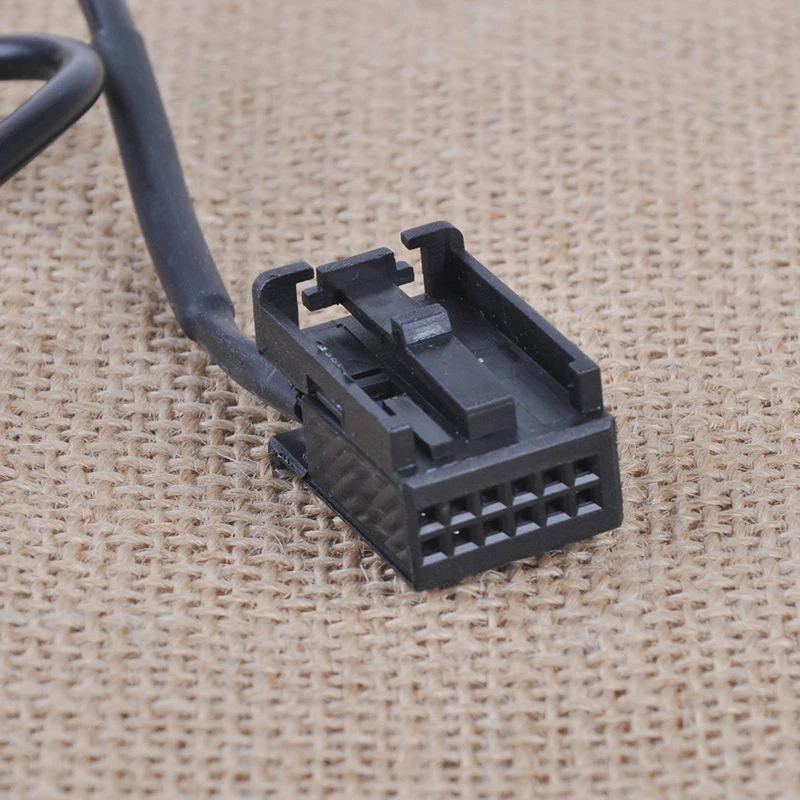 Black 3.5mm AUX Audio Input CD Interface Adapter Cable for Ford Fiesta Focus Mondeo
