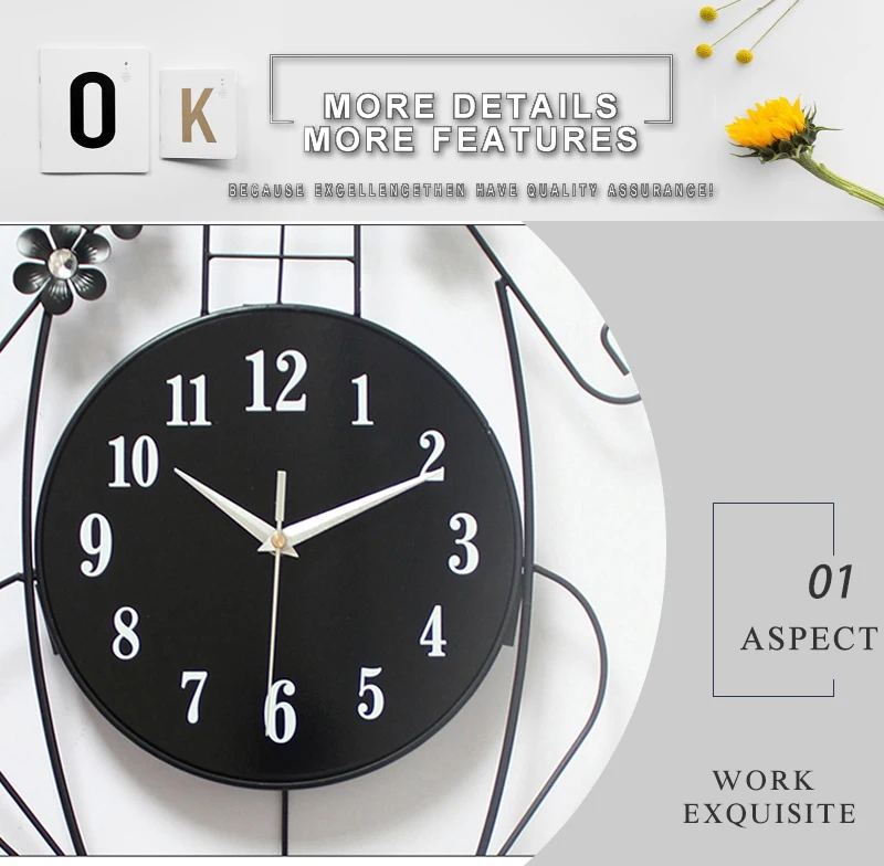 led clock wall clock kids modern wall clock (4)
