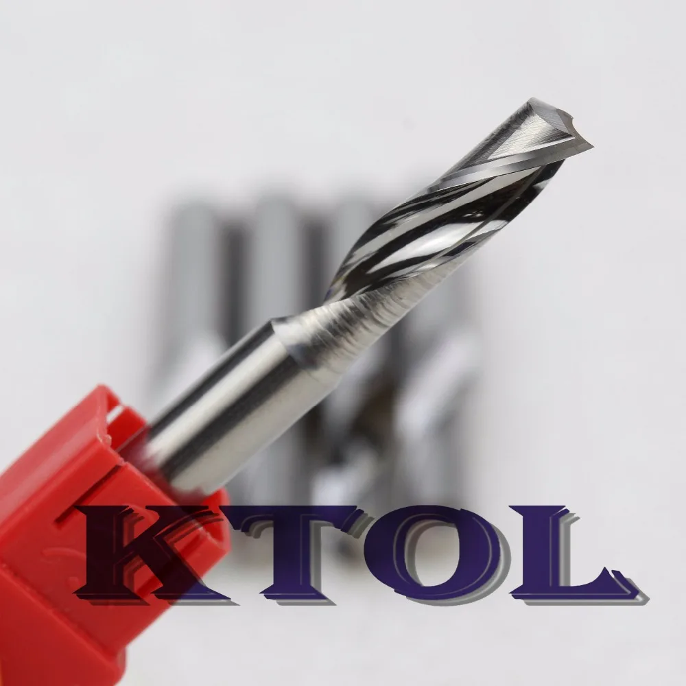1pc 4mm Single Flute Aluminum Milling Cutter Router Bit for Metal