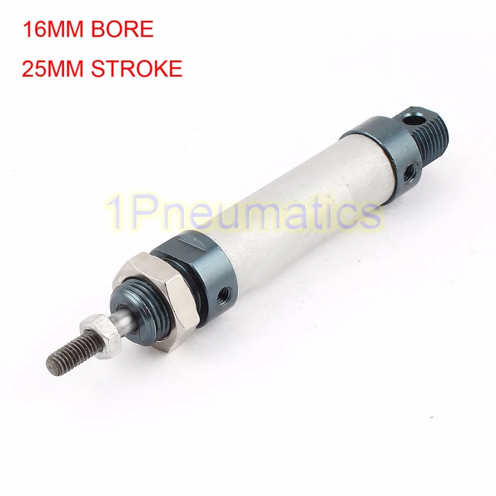 

Free Shipping MAL16x25 16mm Bore 25mm Stroke Dual Action Single Rod Pneumatic Air Cylinder