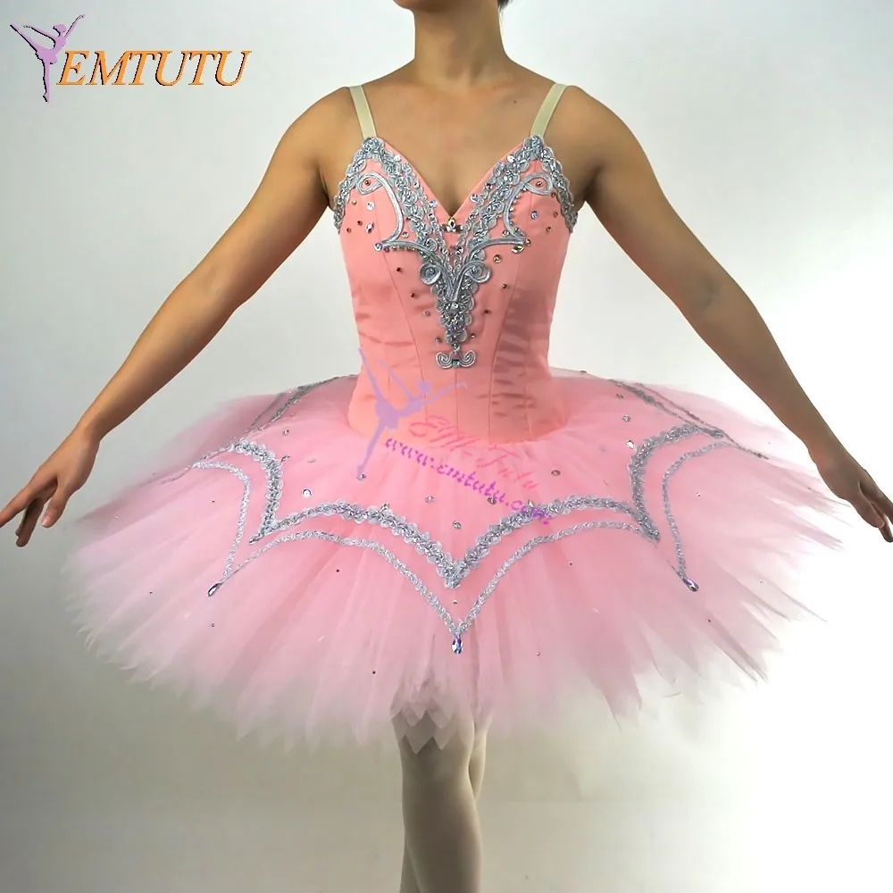 Балетная пачка «Щелкунчик», розовая балерина, блинная классическая балетная юбка-пачка, изготовленная на заказ, балетная пачка «Спящая красавица»