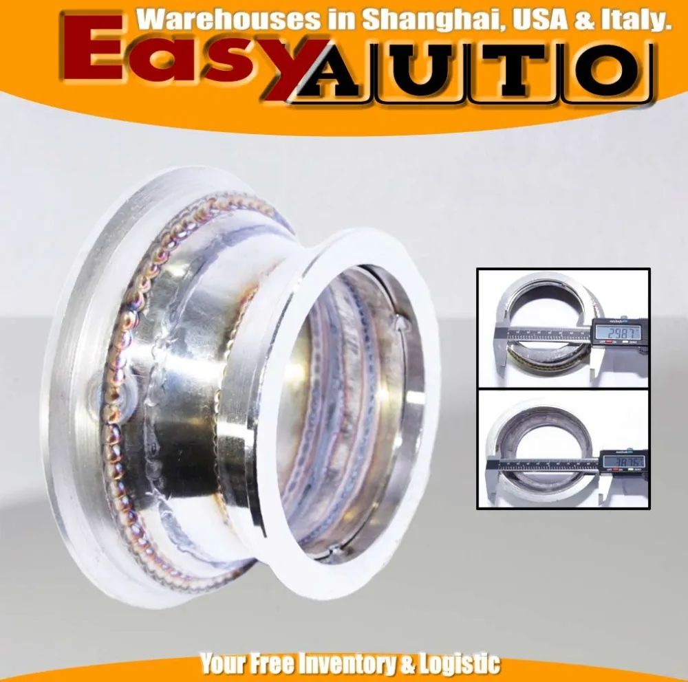 Steel Exhaust manifold uppipe catalyst Reducer for 4 V Band to 3 V Band