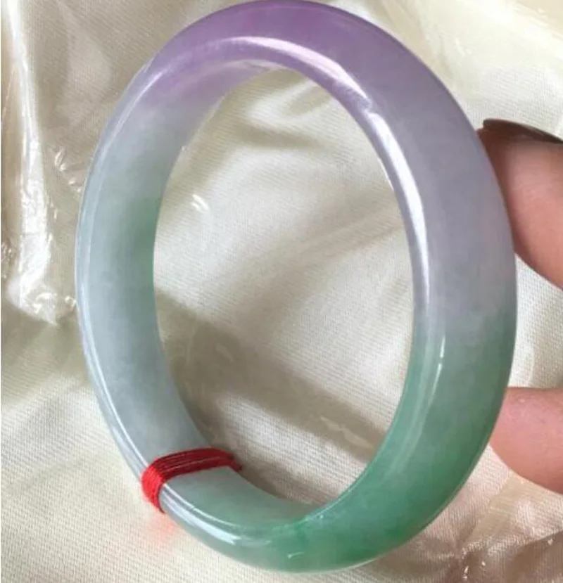 

Fine Jewelry>>Bangle 57 58 59 60 mm Certified (Grade A)100% Natural Green Jadeite JADE Bracelet Bangle