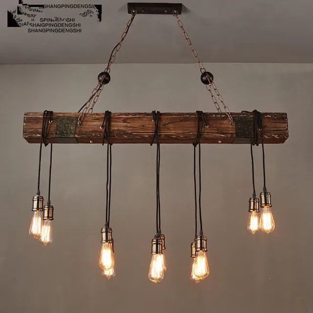 Online-Shop IWHD 10 Köpfe Holz Vintage Lampe Loft-stil Industrie ... Online-Shop IWHD 10 Köpfe Holz Vintage Lampe Loft-stil Industrie ...
