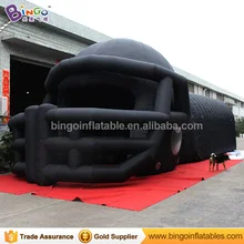 Надувной шлем туннельная палатка в черном цвете-игрушечные палатки