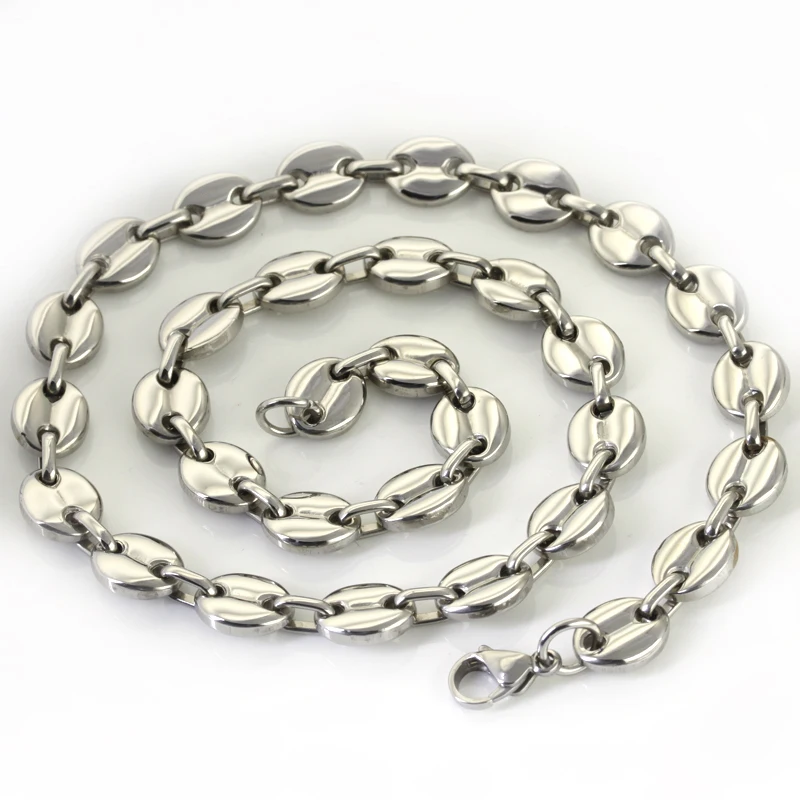 Wholesale\ Retail! 55cm*11mm 88g New Design Stainless Steel Silver Link