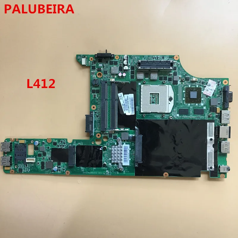 

PALUBEIRA free shipping for lenovo L412 loptop motherboard 75Y4088 DAGC9AMB8D0 216-0728018 DDR3 100% tested video card chip