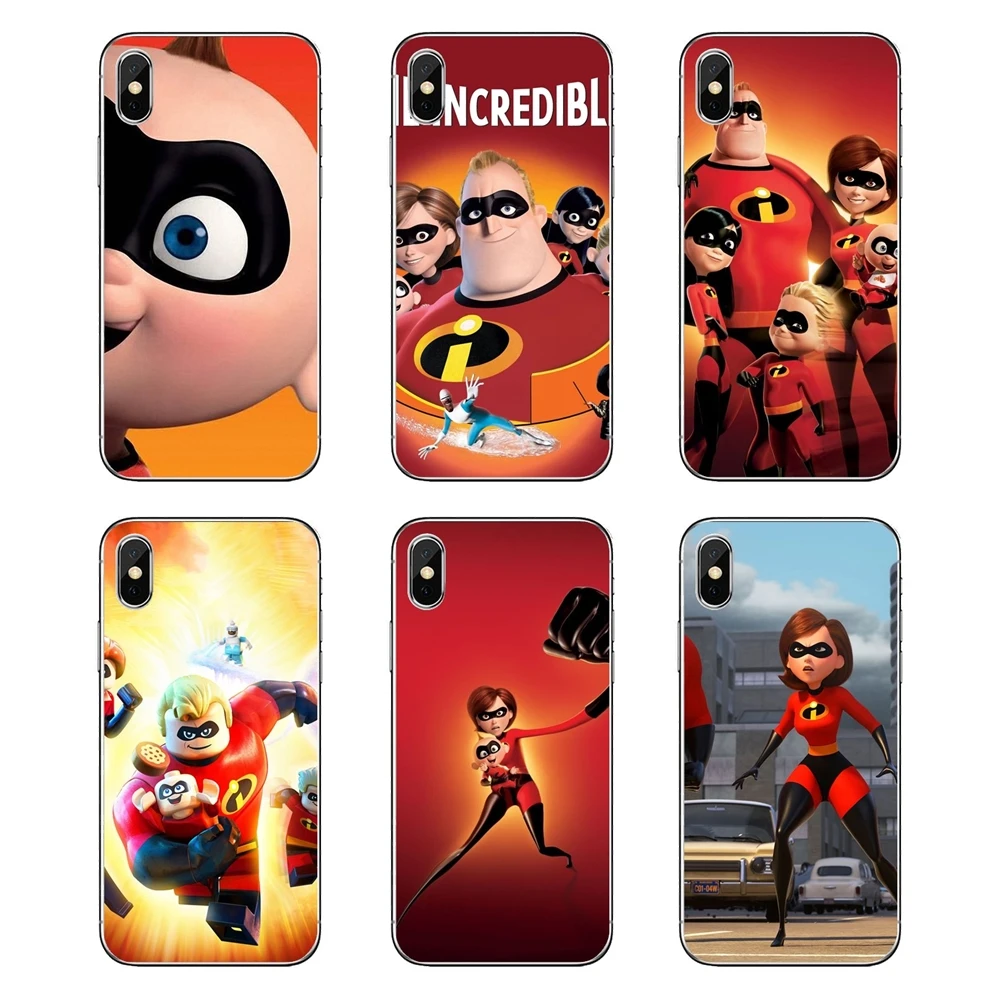 Прозрачный мягкий чехол для iPod Touch iPhone 4 4S 5 5S 5C SE 6 S 7 8 X XR XS Plus MAX Суперсемейка 2 |