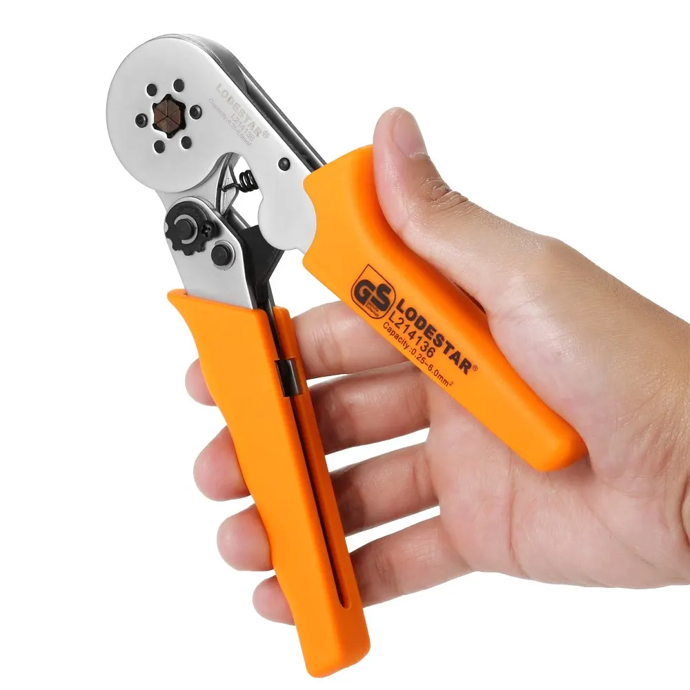 

Wire Crimpers Crimping Press Pliers stripper Crimping Tool 24~10 AWG(0.25~6mm2) Capacity for Terminals multifunctional