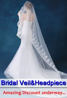 Bridal veil&headpiece