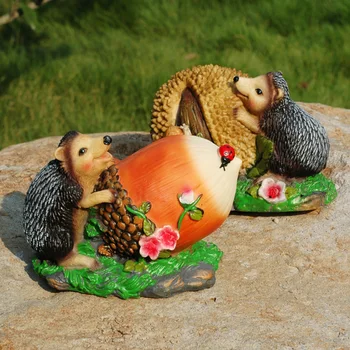 

Resin animal ornaments Hedgehog, villa ornament garden decorations(A289)