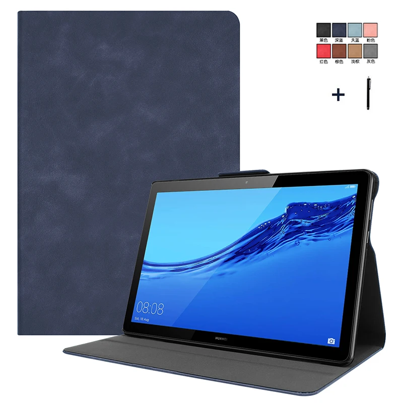 Воловья кожа флип передняя Поддержка чехол для Huawei MediaPad T5 10 AGS2-W09/L09/L03/W19 1
