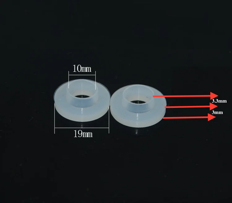 10x Silicone Washer Shoulder Bulge Sealing Flange Gaskets Spacer for