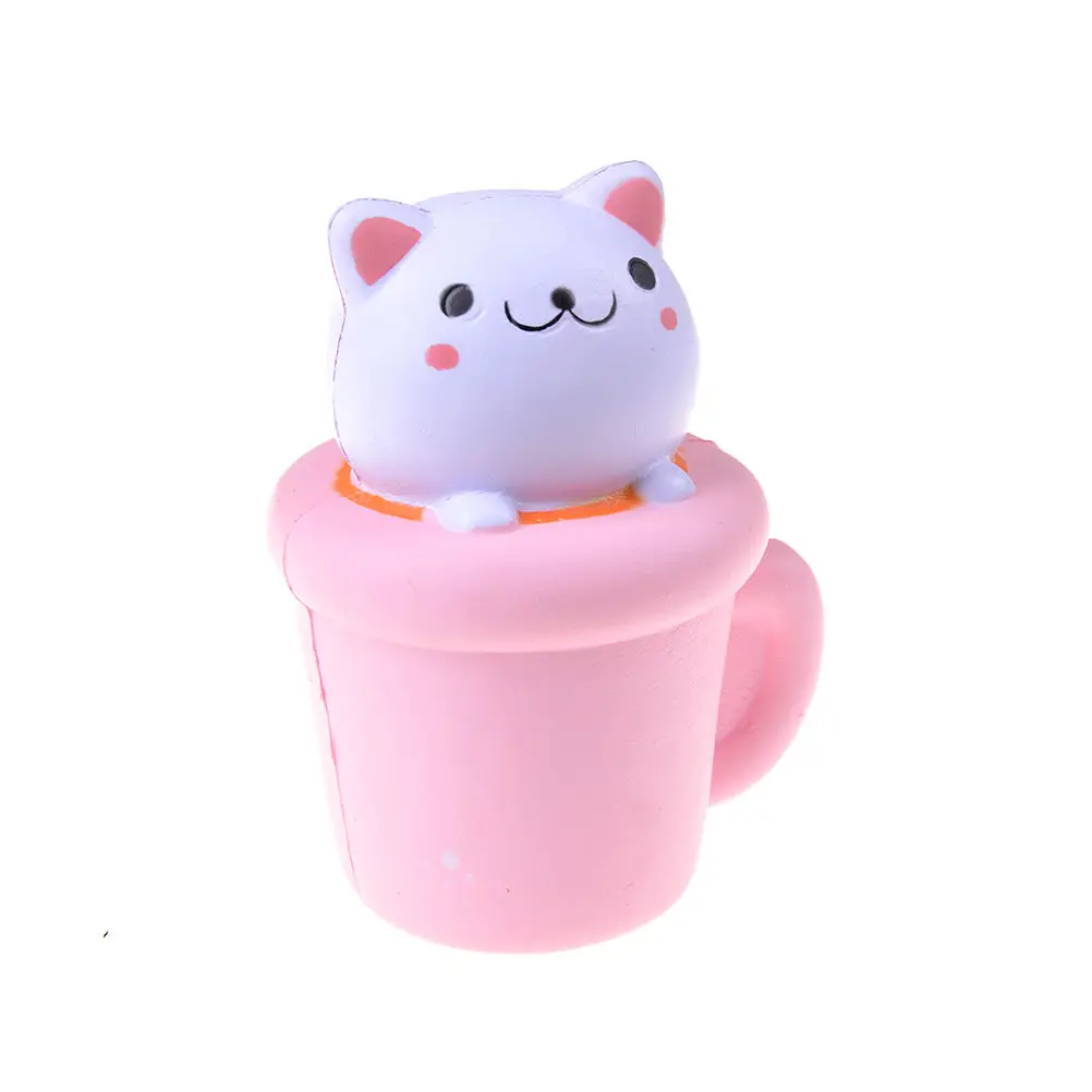 Jumbo Squishy чашка для кошки медленно поднимающийся ремень сотового телефона