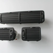 Черный Центральный левый правый Передняя панель вентиляционное отверстие выход/C нагреватель для Passat B5 3B0819728 3B0819703 3B0819704 3B0 819 728