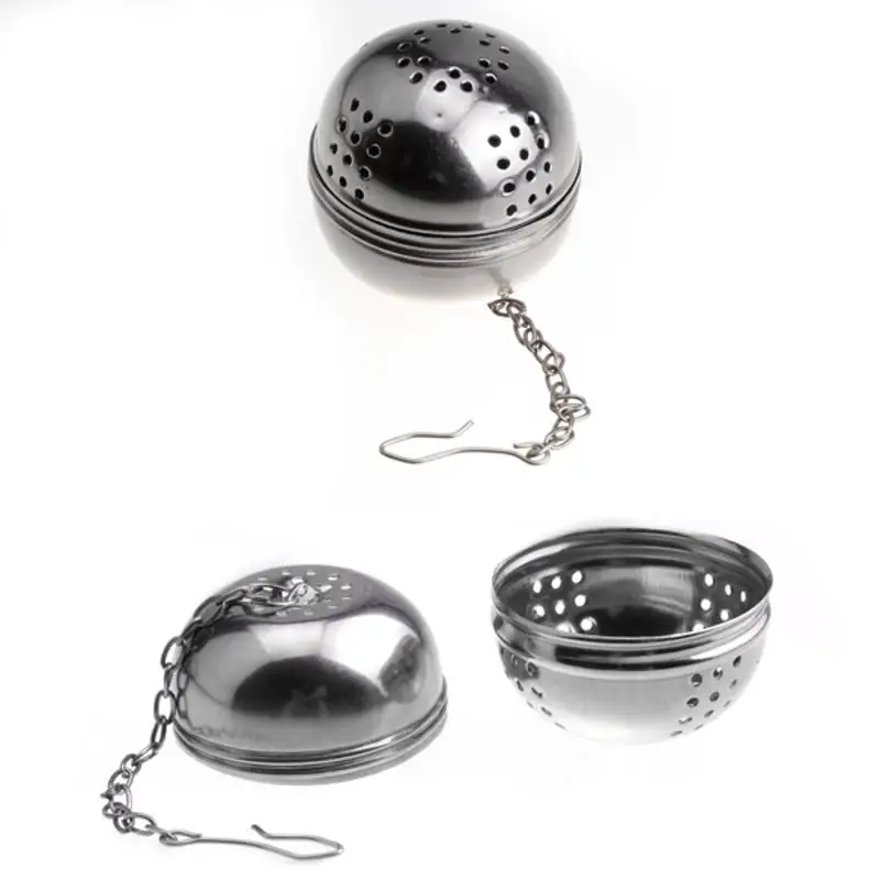 

Stainless Steel Tea Ball Infusers Teakettles Infuser Strainer Egg Shaped Tea Locking Spice Ball Teaware Tools Drinking Tools