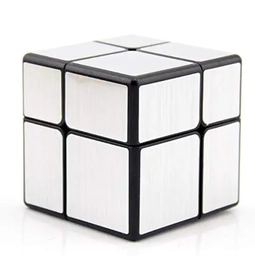 Набор CuberSpeed Qiyi 2x2 зеркальный черный корпус с серебряным и Mofangge 3x3 зеркальные блоки