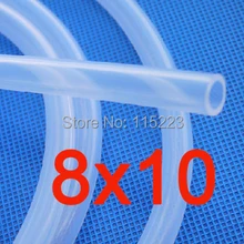 8x10 мм силиконовый шланг для медицинского использования Силиконовая Резина FDA трубка