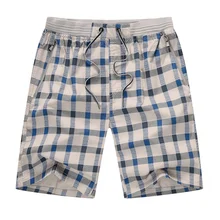Модные летние мужские шорты, брендовые новые быстросохнущие клетчатые пляжные шорты для отдыха, Свободные повседневные мужские шорты, Прямая поставка