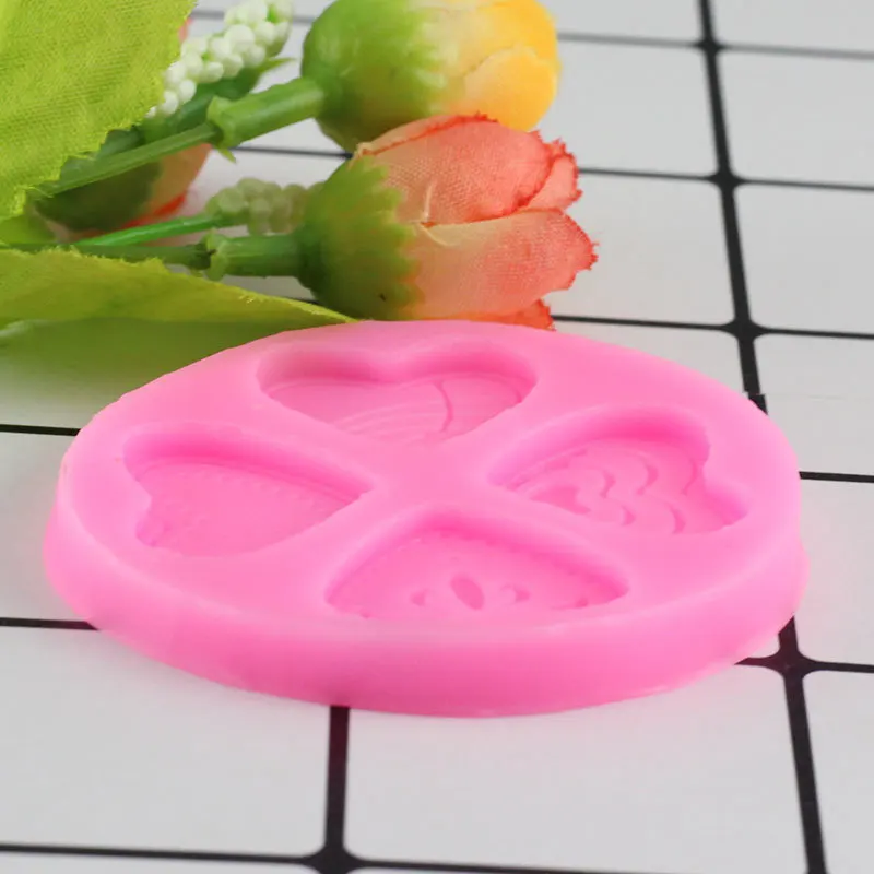 Mujiang 3D Силиконовая форма в форме сердца для свадебных тортов, инструменты для украшения торта, форма для выпечки помадки, шоколадные конфеты, фимо глиняные формы