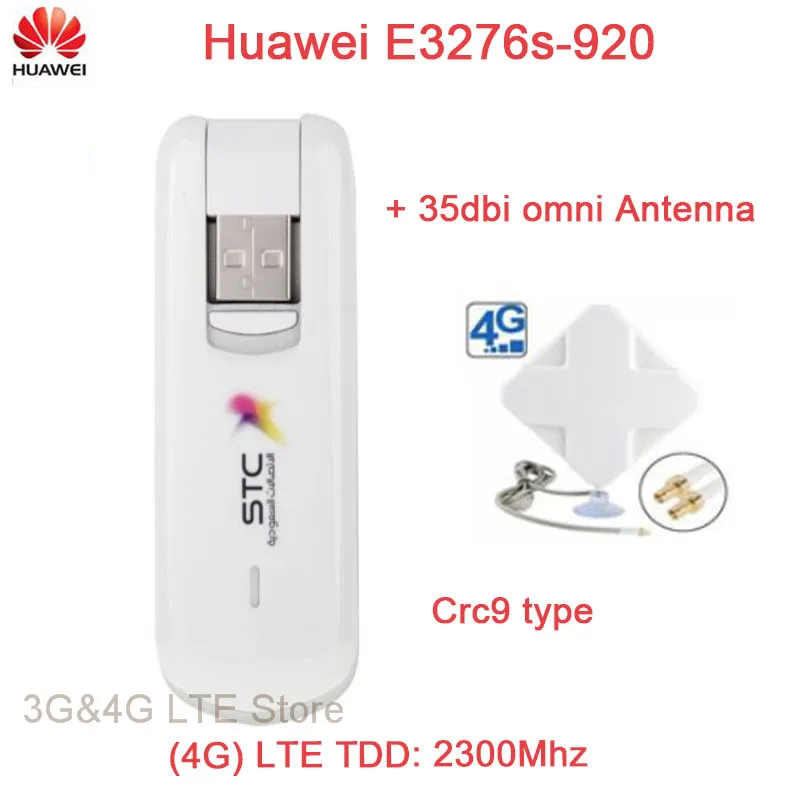 

Unlocked original Huawei E3276S-920 4G USB SIM Card Modem+3G 4G LTE 35dbi External omni Antenna
