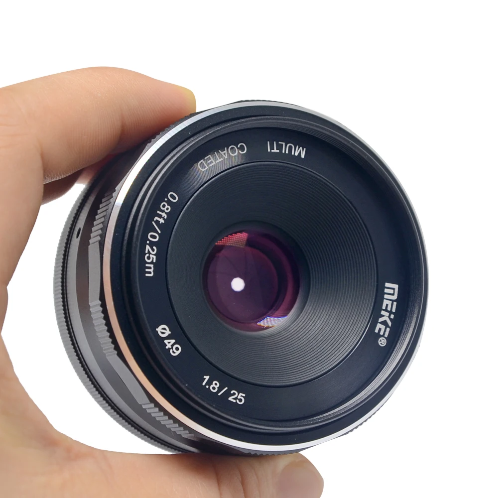 Широкоугольный ручной фокусный объектив Meike 25 мм F1.8 для Fuji film fuji X Mount XA7 XA5 XA3 M1 XM2 XT1