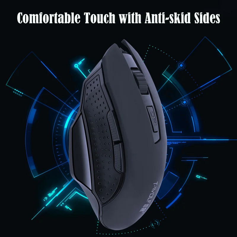 T-WOLF Q11 Mute Wireless Gaming Mouse 2400 DPI  (8)