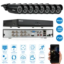 KKMOON 8CH CCTV HDMI 960H DVR 800TVL камера безопасности система наружная 8 шт ИК CCTV камера DVR комплект видеонаблюдения США