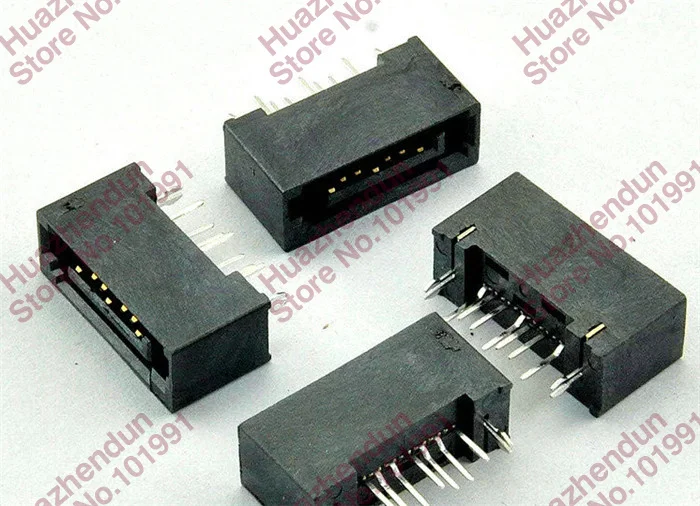 Разъемы SATA 10 шт./лот 7 контактов полный комплект с гнездом harpoons расположенным