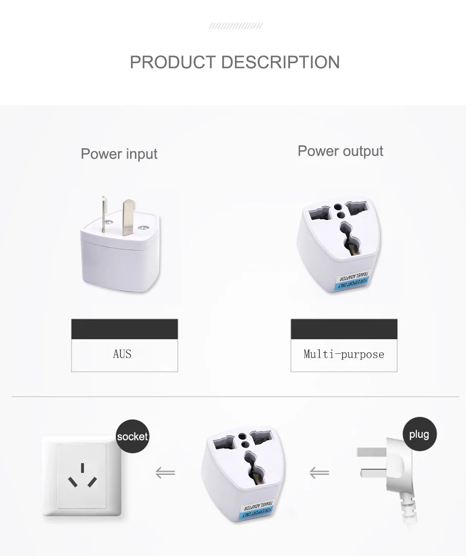 Multifunction AUS Travel Conversion Socket To The Australia New Zealand Transform Plugs Adapter travel Abroad Gadgets (6)
