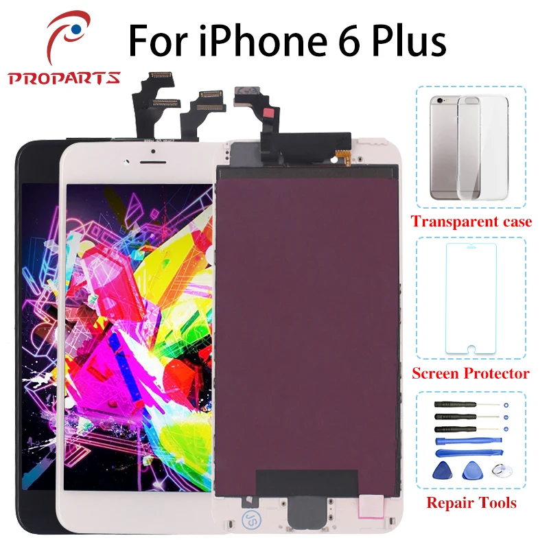 

LCD Screen Replacement For Apple iPhone 6 6Plus Plus LCD Display Touch Sensor Digitizer Bezel Frame Assembly For Apple iPhone 6+