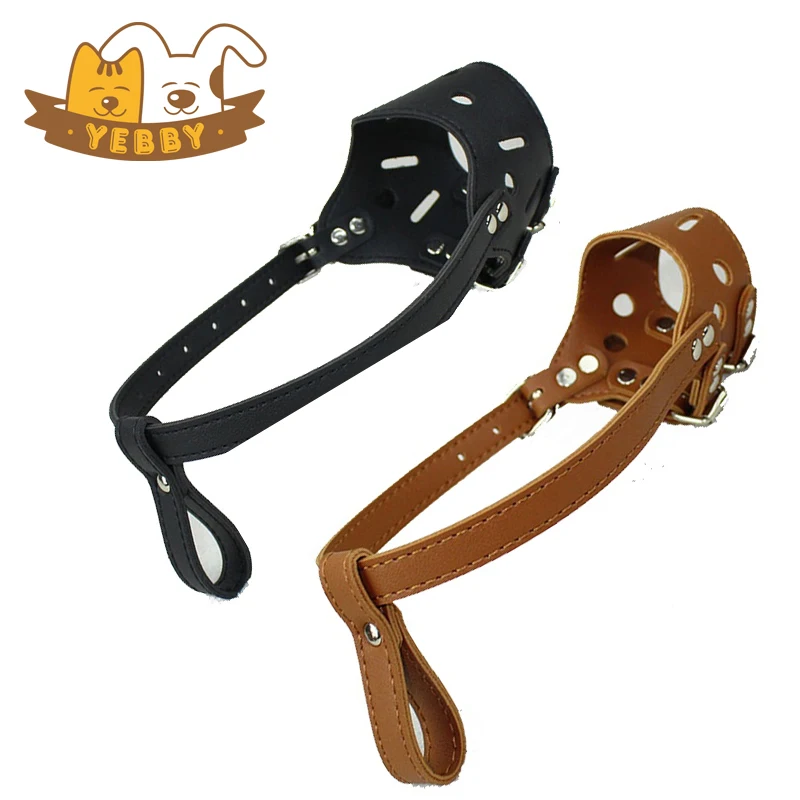 Dog Leads Pu Anti Bark Bite No Eating Chew Safty Outdoor Muzzles Length