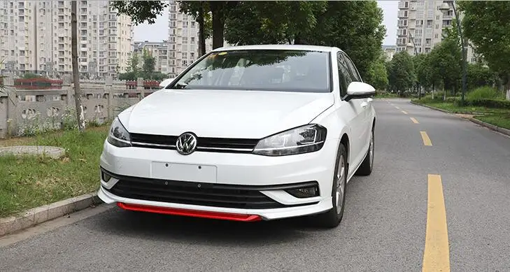 Для Golf 7 Задний Спойлер ABS задний передний бампер диффузор защитные бамперы для задний после хром задний спойлер