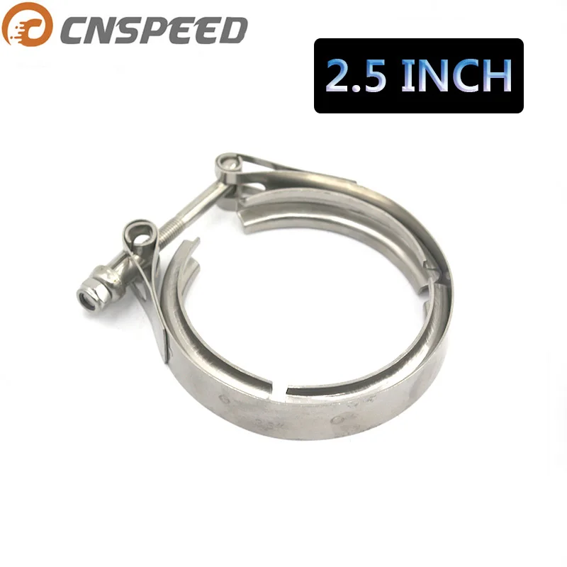 

CNSPEED Universal 2.5 inch Auto Parts V-band clamp kit for Turbo Exhaust pipes Turbo Downpipe Exhaust Clamp V band YC100562-25
