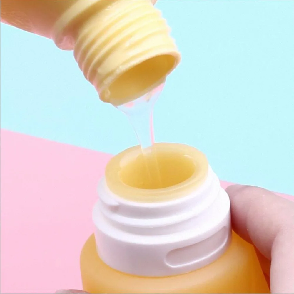 3in1 Set Silicone Portable Soap Dispenser Mango shape Travel Liquid Sub-bottling 3in1 Set Silicone Portable Soap Dispenser Mango shape Travel Liquid Sub-bottling