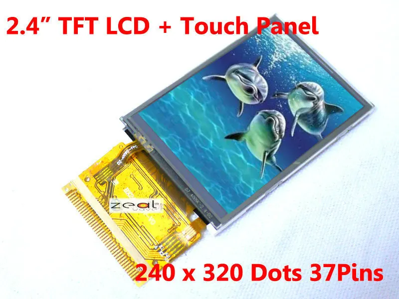 

1 PCS 2.4" TFT LCD Module + Touch Panel 240 x 320 Dots 37pins 8/16bit ILI9325 Factory direct sale FREE SHIPPING