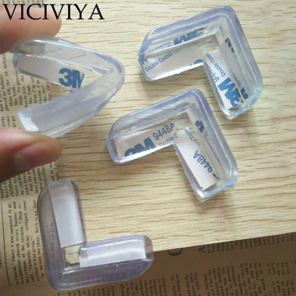 

4pcs/lot Table Corner Protection from Children Anticollision Edge Corners Guards Cover For Kids Baby Silicone Safety Protector