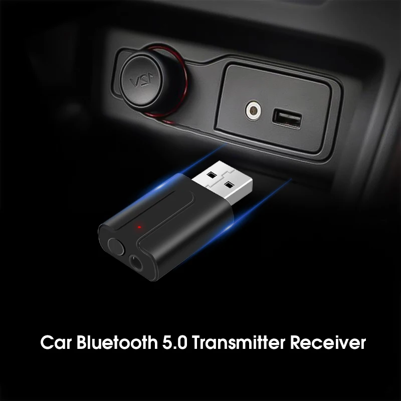 KEBIDU USB Bluetooth 5 0 автомобильный комплект беспроводной передатчик приемник Музыка 3